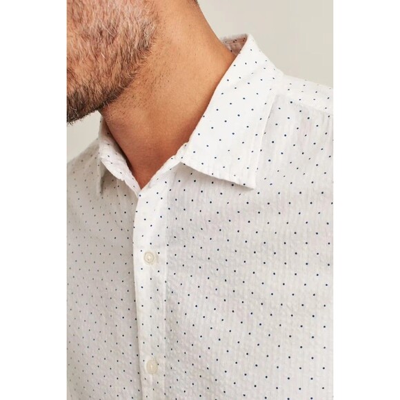 BONOBOS Riviera Short Sleeve Men's Shirt Buttondown Print Standard Fit XL 283216 - Picture 4 of 6